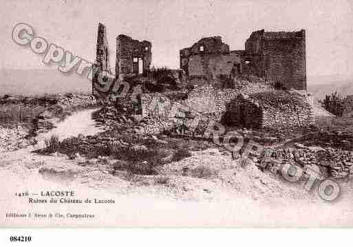 Ville de LACOSTE, carte postale ancienne