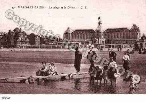 Ville de MALOLESBAINS, carte postale ancienne