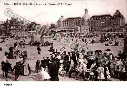 Ville de MALOLESBAINS, carte postale ancienne