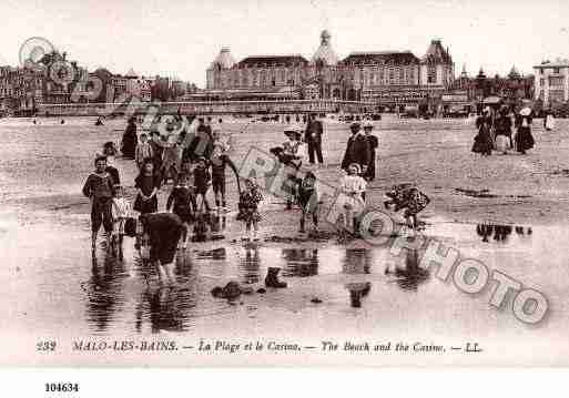 Ville de MALOLESBAINS, carte postale ancienne