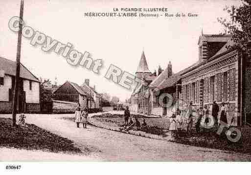 Ville de MERICOURTL'ABBE, carte postale ancienne