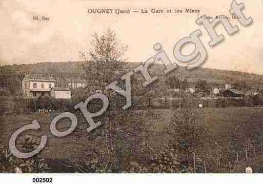 Ville de OUGNEY, carte postale ancienne