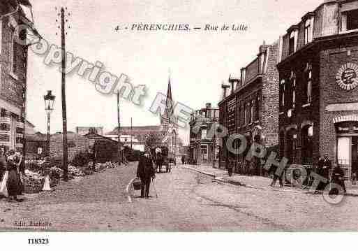 Ville de PERENCHIES, carte postale ancienne