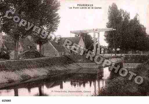 Ville de POUSSEAUX, carte postale ancienne