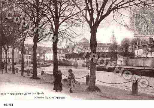 Ville de QUIMPERLE, carte postale ancienne