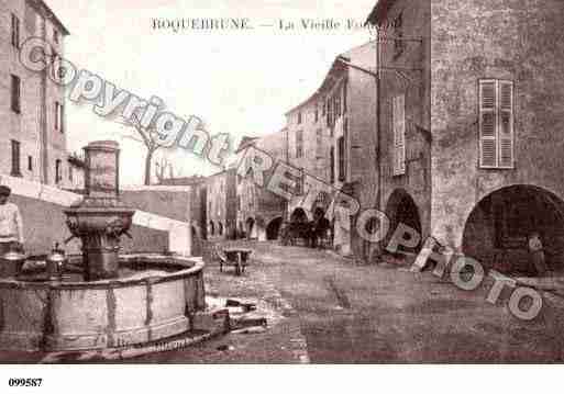 Ville de ROQUEBRUNE, carte postale ancienne