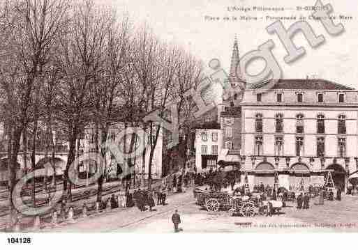 Ville de SAINTGIRONS, carte postale ancienne