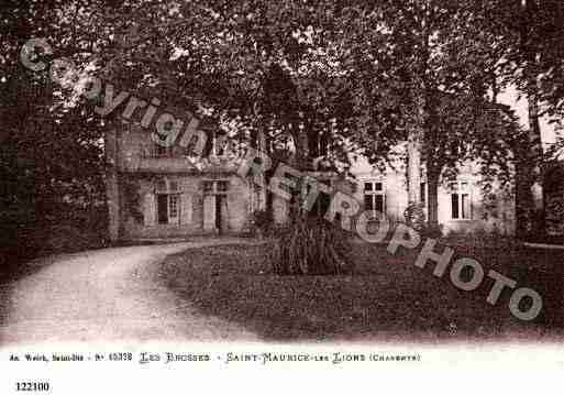 Ville de SAINTMAURICEDESLIONS, carte postale ancienne