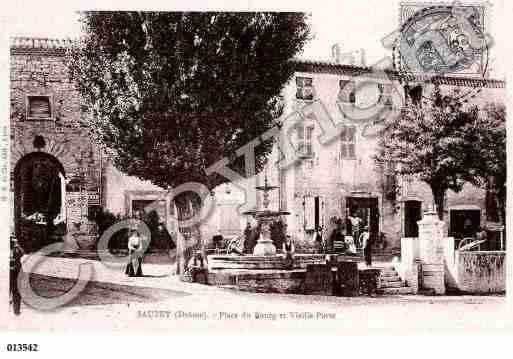 Ville de SAUZET, carte postale ancienne