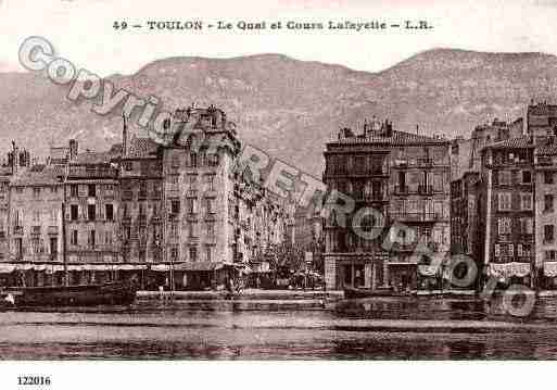 Ville de TOULON, carte postale ancienne