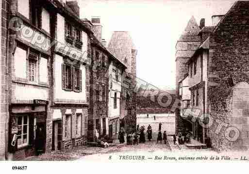 Ville de TREGUIER, carte postale ancienne