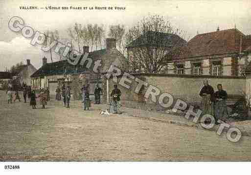 Ville de VALLERY, carte postale ancienne