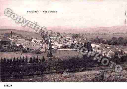 Ville de BAZEGNEY, carte postale ancienne