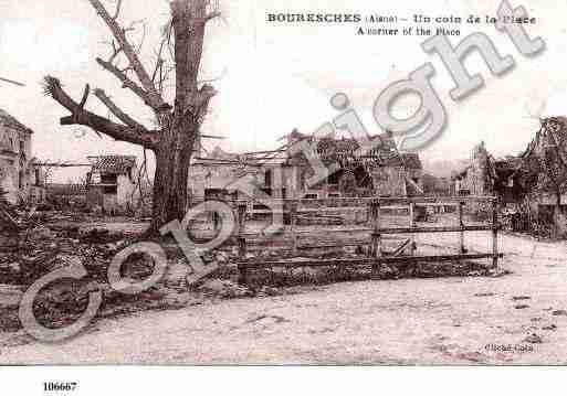 Ville de BOURESCHES, carte postale ancienne