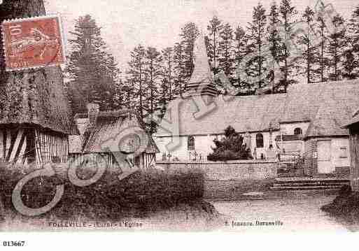 Ville de FOLLEVILLE, carte postale ancienne