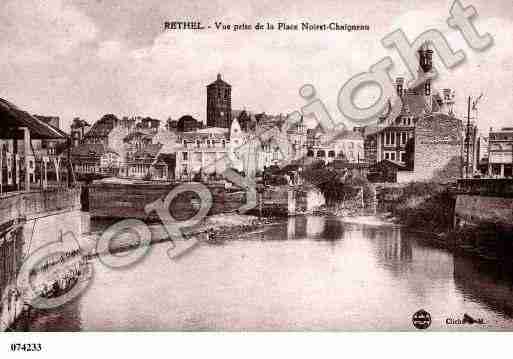 Ville de RETHEL, carte postale ancienne