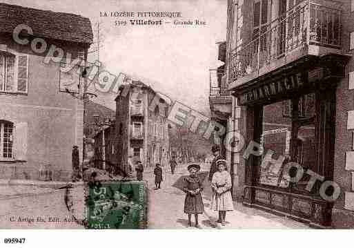 Ville de VILLEFORT, carte postale ancienne