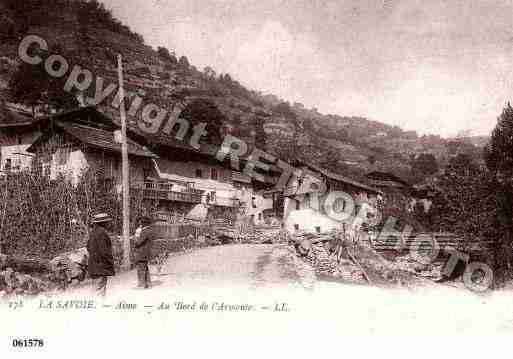 Ville de AIME, carte postale ancienne