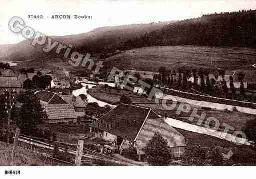 Ville de ARCON, carte postale ancienne