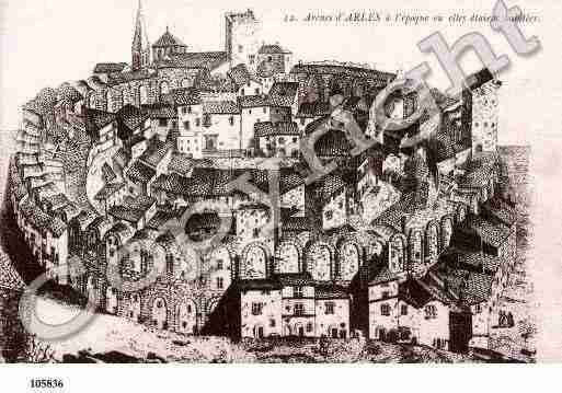 Ville de ARLES, carte postale ancienne