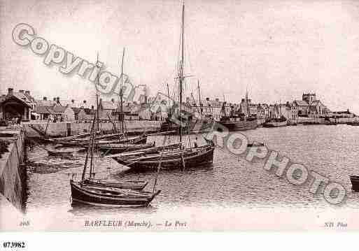 Ville de BARFLEUR, carte postale ancienne