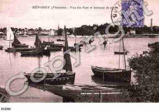 Ville de BENODET, carte postale ancienne