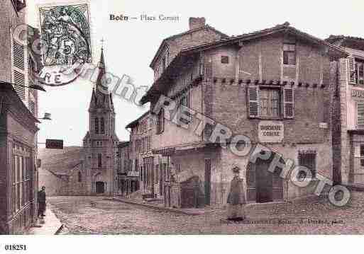 Ville de BOEN, carte postale ancienne