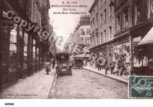 Ville de BOULOGNESURMER, carte postale ancienne