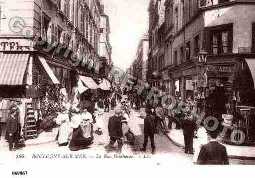 Ville de BOULOGNESURMER, carte postale ancienne