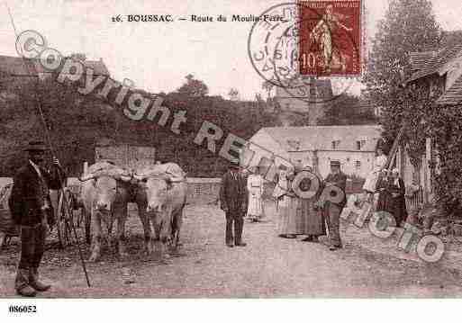 Ville de BOUSSAC, carte postale ancienne