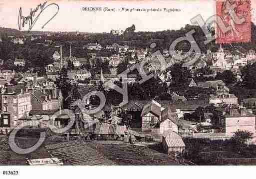 Ville de BRIONNE, carte postale ancienne