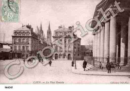 Ville de CAEN, carte postale ancienne