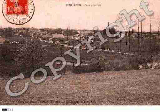 Ville de ESCLES, carte postale ancienne