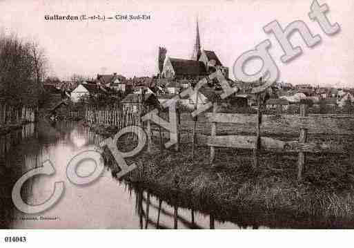 Ville de GALLARDON, carte postale ancienne