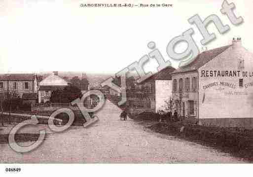 Ville de GARGENVILLE, carte postale ancienne