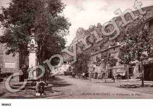 Ville de GUILLAUMES, carte postale ancienne