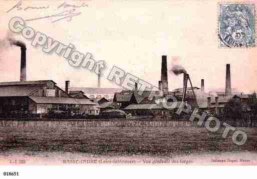 Ville de INDRE, carte postale ancienne