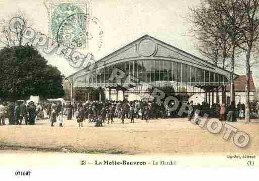 Ville de LAMOTTEBEUVRON, carte postale ancienne