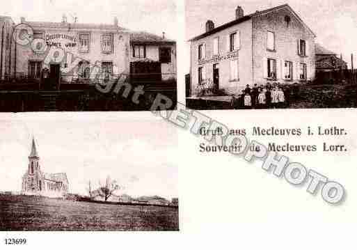 Ville de MECLEUVES, carte postale ancienne