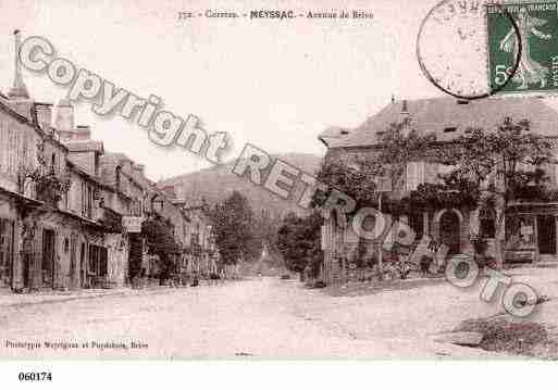 Ville de MEYSSAC, carte postale ancienne