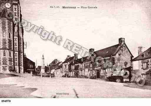 Ville de MONTENAY, carte postale ancienne