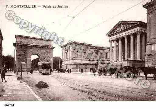 Ville de MONTPELLIER, carte postale ancienne