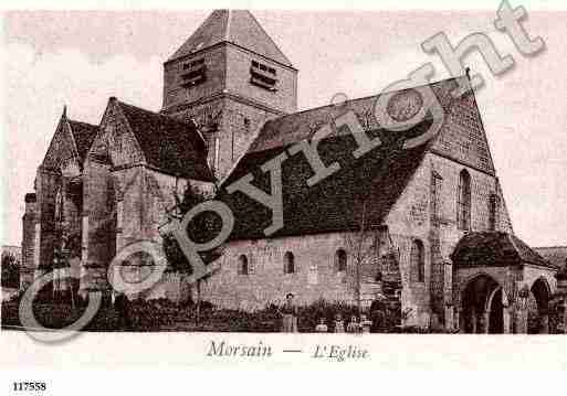 Ville de MORSAIN, carte postale ancienne