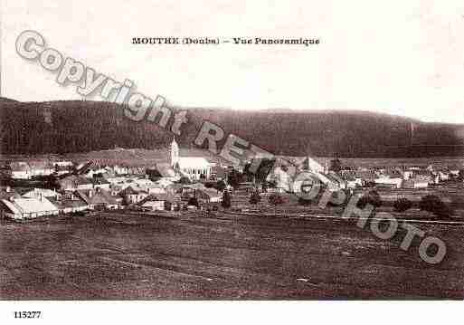 Ville de MOUTHE, carte postale ancienne