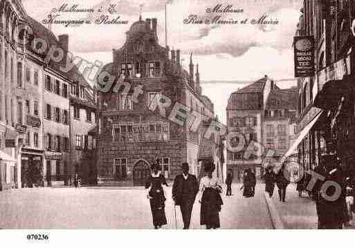 Ville de MULHOUSE, carte postale ancienne