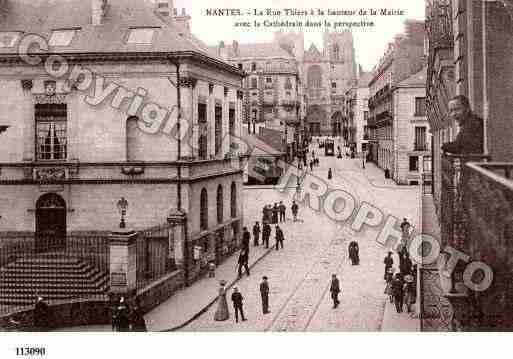 Ville de NANTES, carte postale ancienne