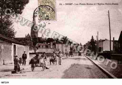 Ville de NIORT, carte postale ancienne