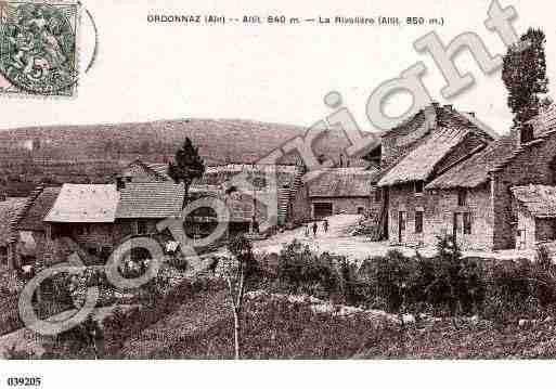 Ville de ORDONNAZ, carte postale ancienne