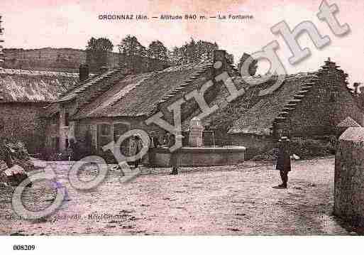 Ville de ORDONNAZ, carte postale ancienne