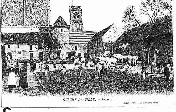 Ville de OULCHYlaVILLE, carte postale ancienne